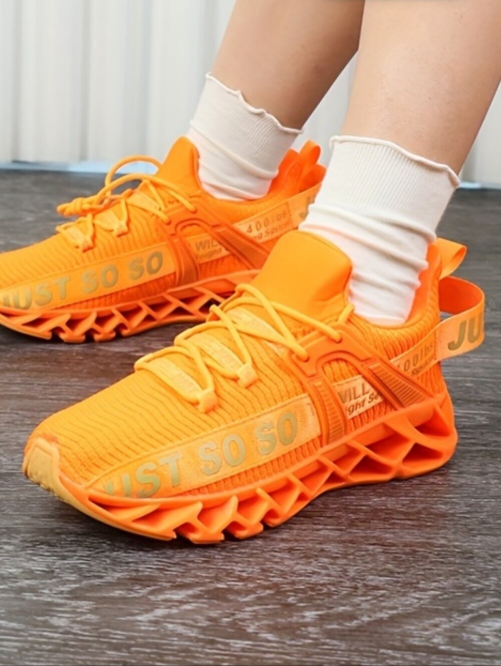 Orange Kids Athletic Sneakers -